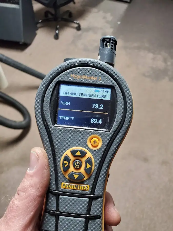 Moisture meter humidity assessment for Fire & Smoke Damage Restoration in South Venice